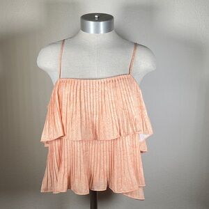 Express Peach Layered Camisole Top